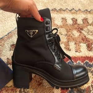 Prada never worn boots with dust bags, box, proof of purchase